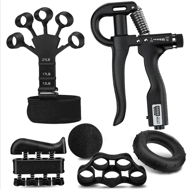 Verstellbarer Handgriff-Krafttrainer mit Fingertrainer