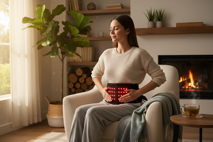 LED Infrarot Gürtel Therapie in Anwendung