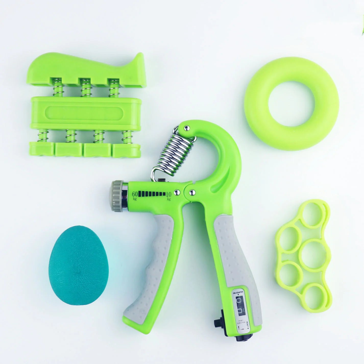 Verstellbarer Handgriff-Krafttrainer mit Fingertrainer